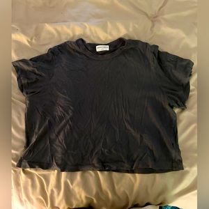 Gray aritzia crop top tshirt